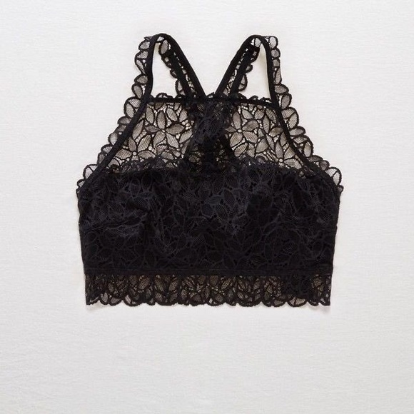 Aerie American Eagle “La Playa” Lace Hi-Neck Bralette! - Picture 1 of 5